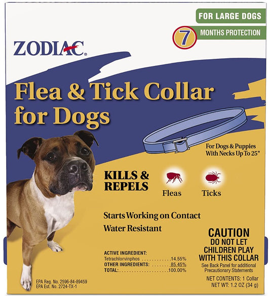 3 count Zodiac Flea and Tick Collar for Large Dogs