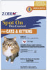 12 count (3 x 4 ct) Zodiac Spot On Flea Control for Cats and Kittens