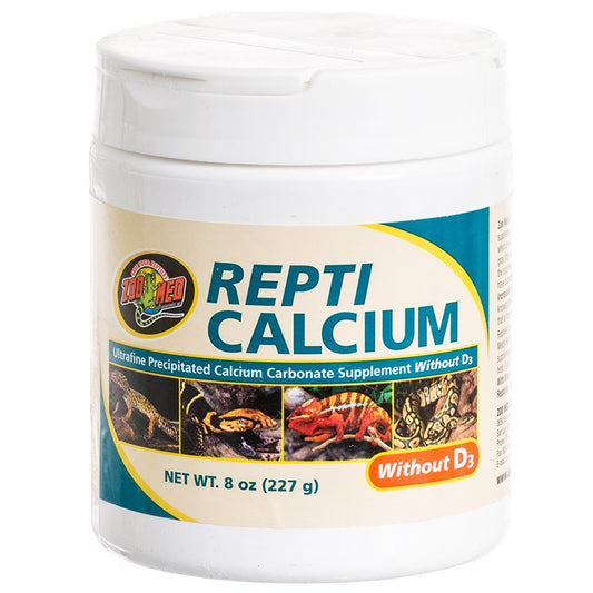 32 oz (4 x 8 oz) Zoo Med Repti Calcium Supplement without D3