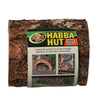 Large - 3 count Zoo Med Habba Hut Natural Half Log Shelter for Reptiles, Amphibians, and Small Animals