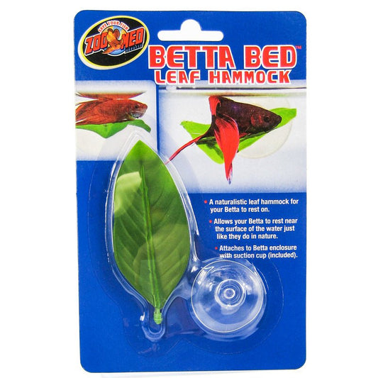 Medium - 12 count Zoo Med Betta Bed Leaf Hammock for Bettas to Rest On