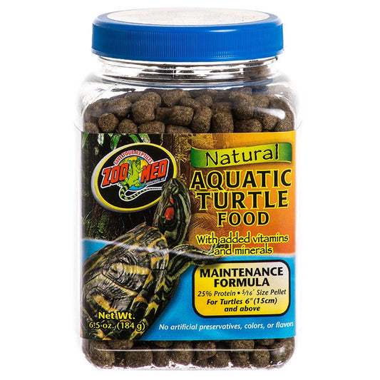 58.5 oz (9 x 6.5 oz) Zoo Med Natural Aquatic Turtle Food Maintenance Formula