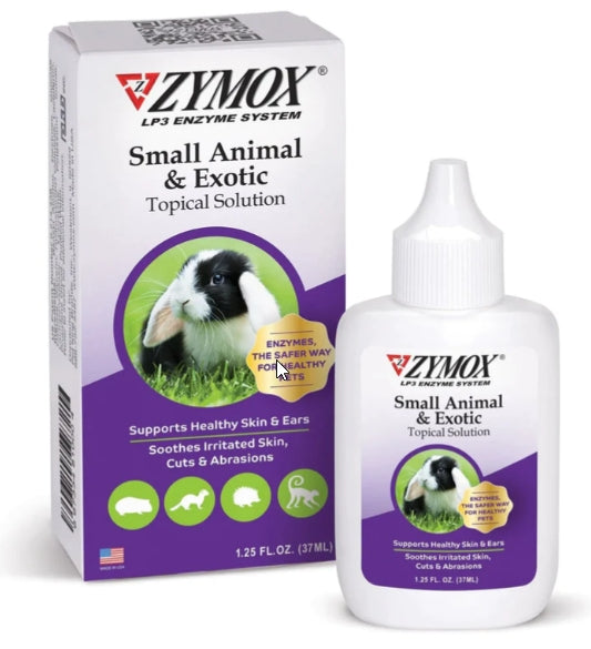 3.75 oz (3 x 1.25 oz) Zymox Small Animal & Exotic Topical Solution